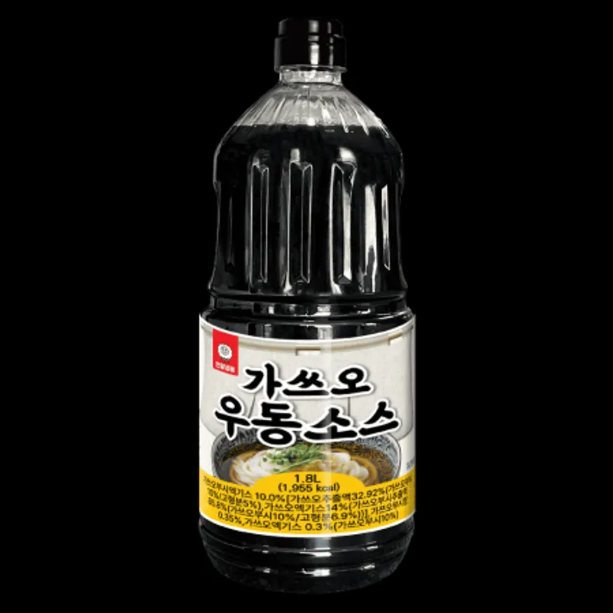 (16:30마감)가쓰오우동소스,천일식품,1.8L/EA 이미지
