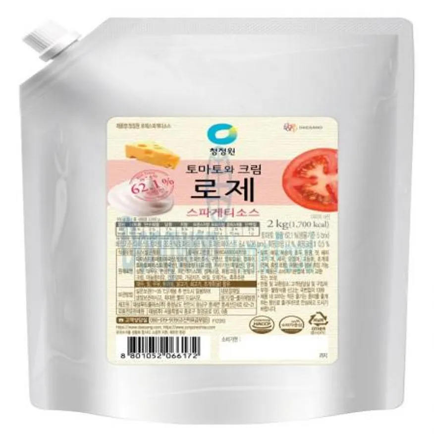 (16:30마감(D) 청정원로제스파게티소스(대상/2kg)EA 이미지