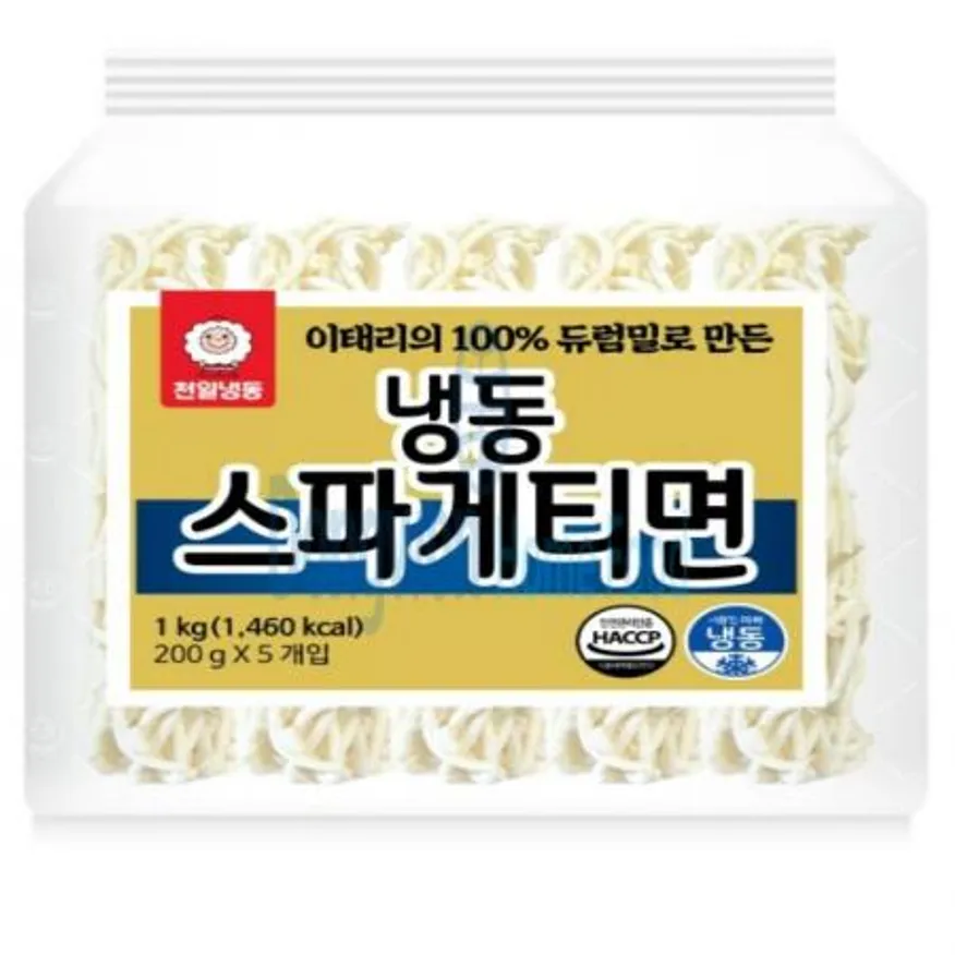 (16:30마감(D) 스파게티면(천일/냉동/일자면/200G*5입/1KG)EA 이미지
