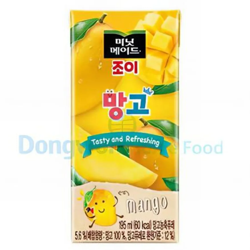 (16:30마감(D) 미닛메이드망고주스(코카콜라/팩/190ML*32입)BOX 이미지