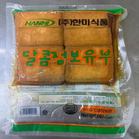 (16:30마감(D) 달콤점보조미유부(대두:외국산/사각/일본식/한미/700g)EA 이미지