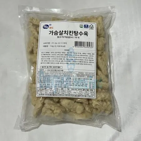 (16:30마감(D) 가슴살치킨탕수육(하늘푸드/닭고기:국내산/1kg)EA 이미지