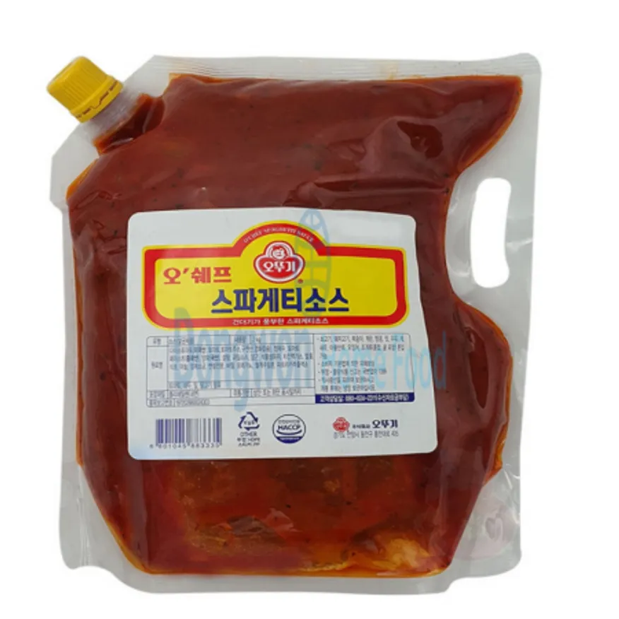 (16:30마감(D) 오쉐프스파게티소스(오뚜기/스파우트팩/2kg)EA 이미지