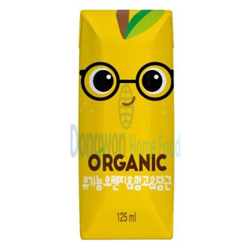 (16:30마감(D) 유기농오렌지&망고&당근(롯데칠성/크니쁘니/125ML)EA 이미지