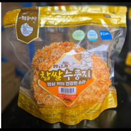 (16:30마감)찹쌀누룽지,국산,황금가,700G/PAC 이미지