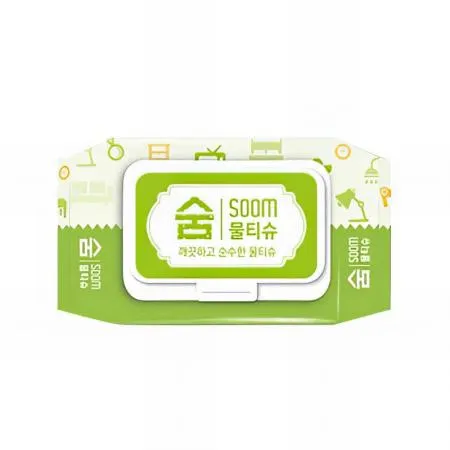 (16:30마감(D) 뽑아쓰는물티슈(광진산업/숨/캡형/100매)EA 이미지