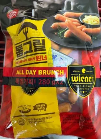 (16:30마감(D) 통그릴윈너소시지(동원/돈육:국산,외국산/냉장/280G*2봉/560G)EA 이미지