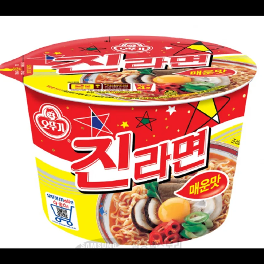 (16:30마감)진라면(1.32KG(110G*12EA)/BO/오뚜기/큰사발면/매운맛) 이미지