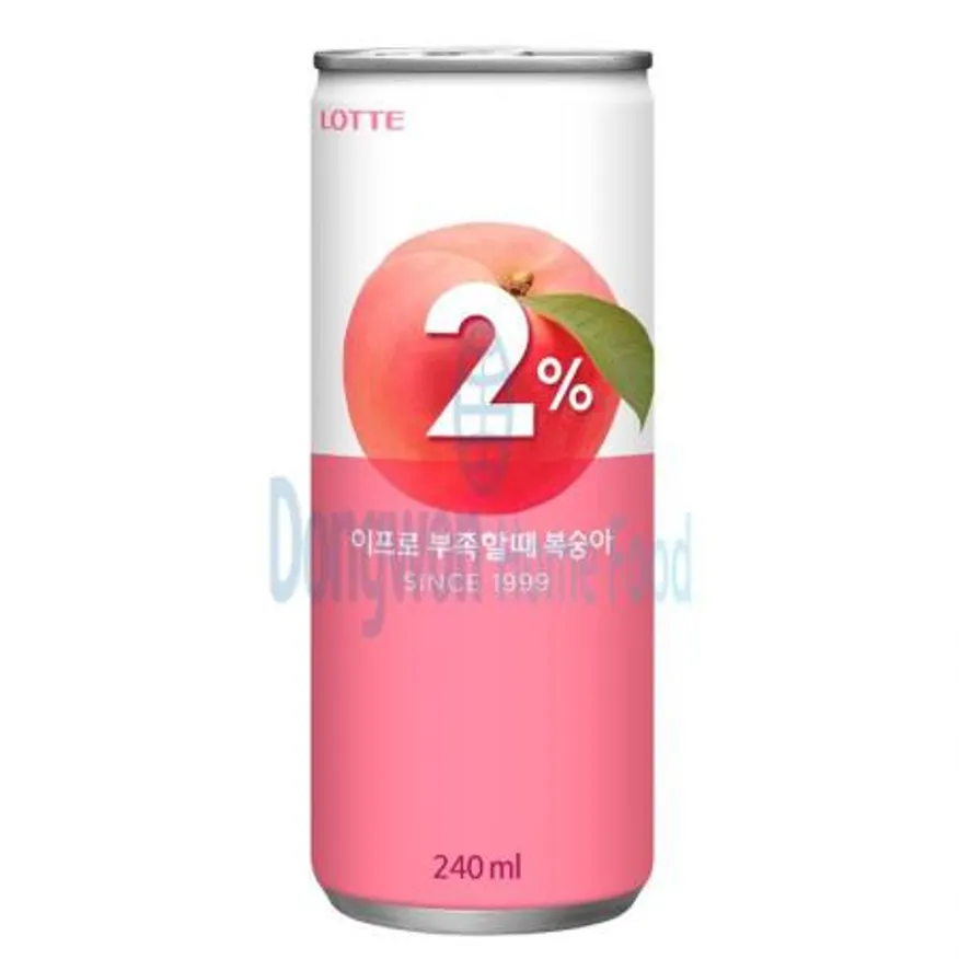(16:30마감(D) 2%부족할때복숭아제로(롯데칠성/240ml*30입)BOX 이미지
