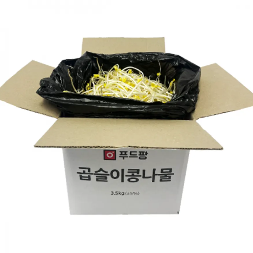 곱슬이콩나물(푸드팡/박스/3.5kg내외/중국산) 이미지