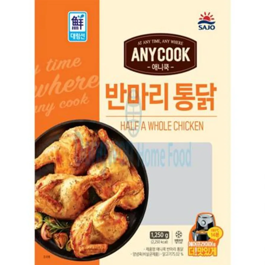 (16:30마감(D) 애니쿡반마리통닭(사조/계육:국내산/냉동/1.25kg)EA 이미지