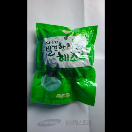 (16:30마감)데친염장미역(상/70%/1KG/PAC/미역:국내산) 이미지