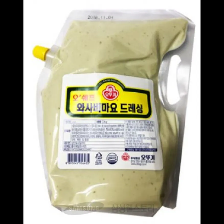 (16:30마감)(O)오쉐프와사비마요드레싱(오뚜기/2KG/PAC/생와사비:중국산) 이미지