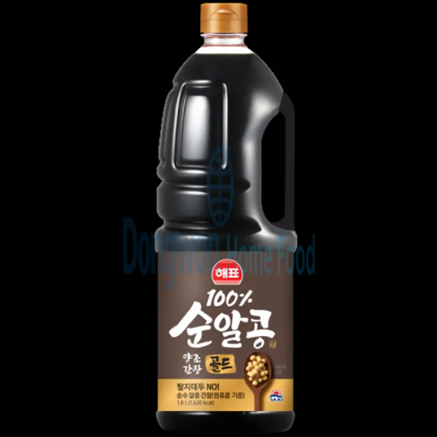 (16:30마감(D) 순알콩양조간장골드(해표/1.8L)EA 이미지