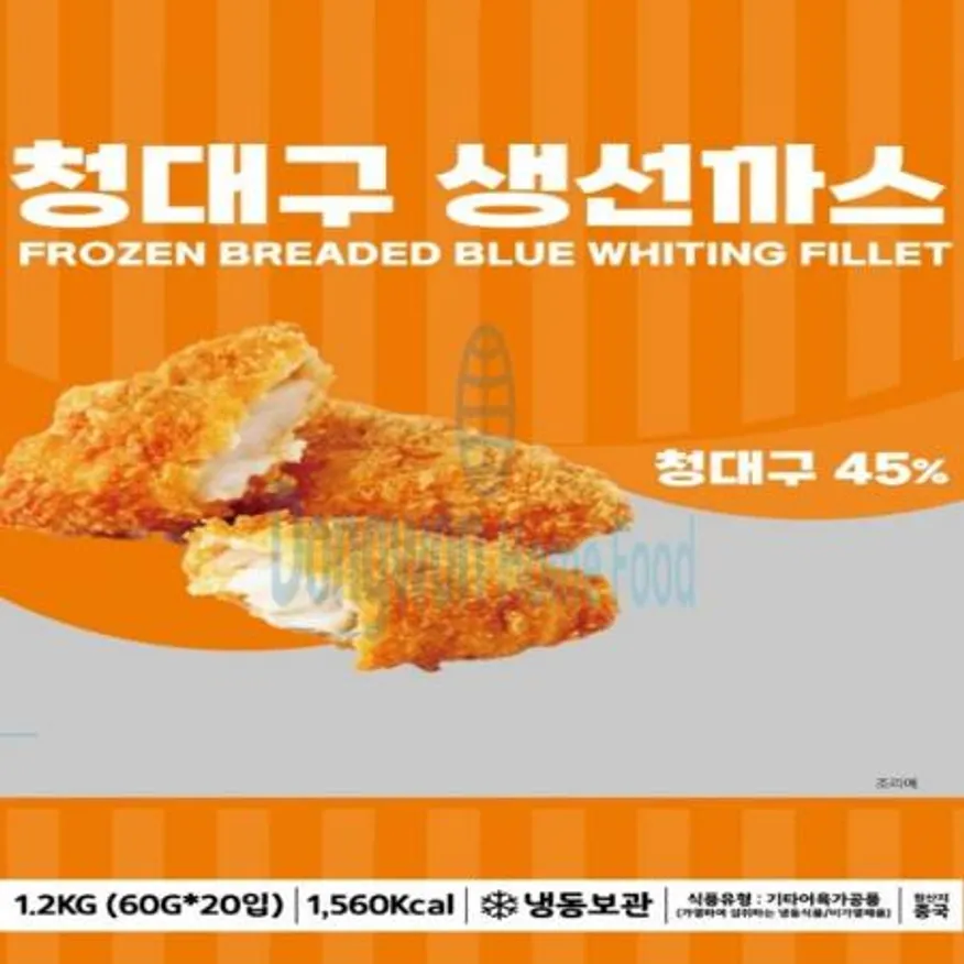 (16:30마감(D) 생선까스(청대구:외국산/청대구/냉동/60g*20개입/1.2kg)EA 이미지