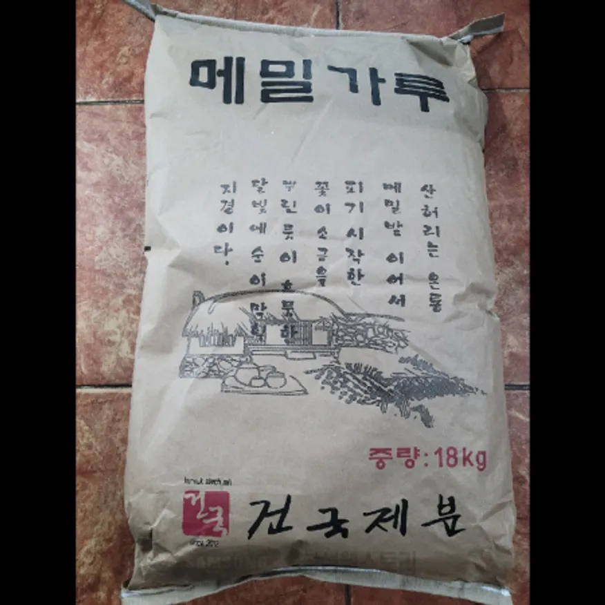 (16:30마감)메밀가루(18KG/PAC/건국제분/소맥분:미국/호주산/메밀:중국산) 이미지