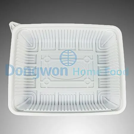 (16:30마감(D) 사각찜용기(용기만/대/270*220*H95mm/백색/50입)EA 이미지