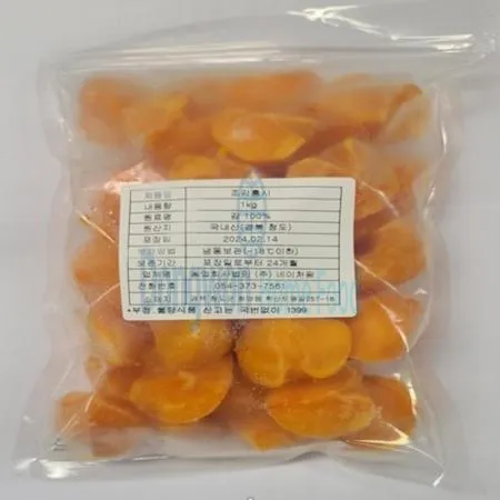 (16:30마감(D) 절단홍시(국내산/네이처팜/냉동/탈피/4쪽/1KG)EA 이미지