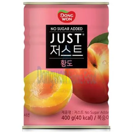 (16:30마감(D) 황도캔(동원/저스트/노슈가/2절/400G)EA 이미지