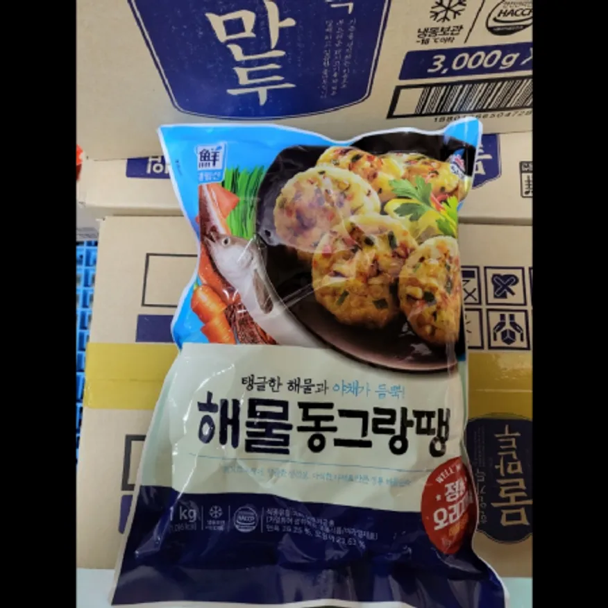 (16:30마감)해물동그랑땡(1KG(65±5EA)/PAC/페루산/대림/오징어:칠레) 이미지