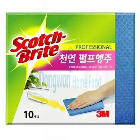 (16:30마감(D) 스카치브라이트천연펄프행주(3M/L200/파란색/10장)EA 이미지