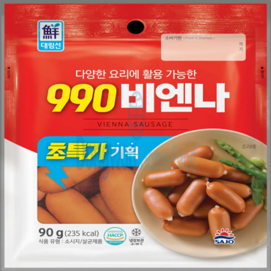 (16:30마감(D) 990비엔나(사조/계육:국내산/냉장/90g)EA 이미지