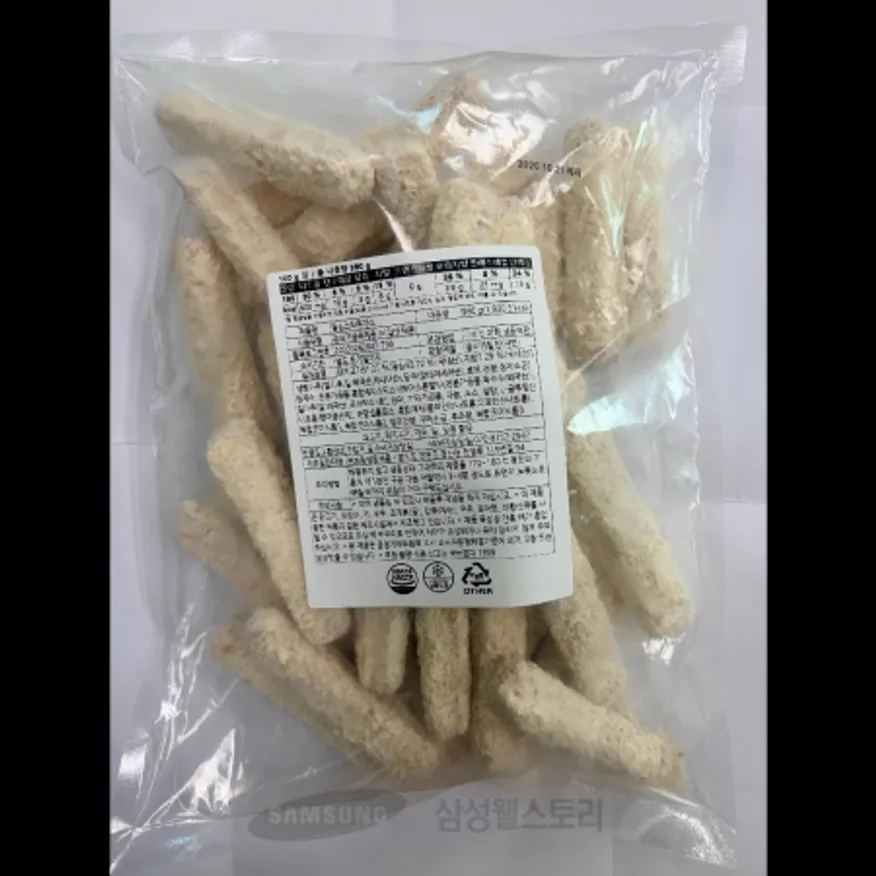 (16:30마감)냉동등심스틱돈가스,돈육:국산,성원,990G(29~31EA)/PAC 이미지
