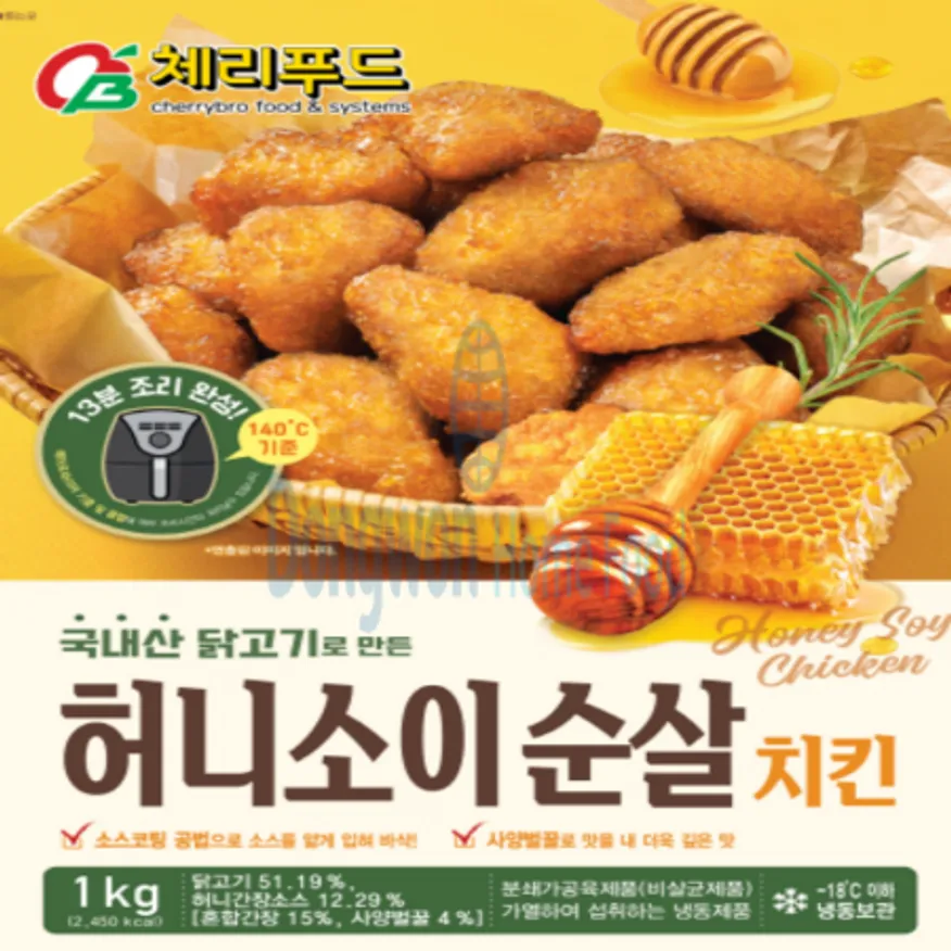(16:30마감(D) 허니소이순살치킨(체리푸드/닭고기:국내산/1kg)EA 이미지