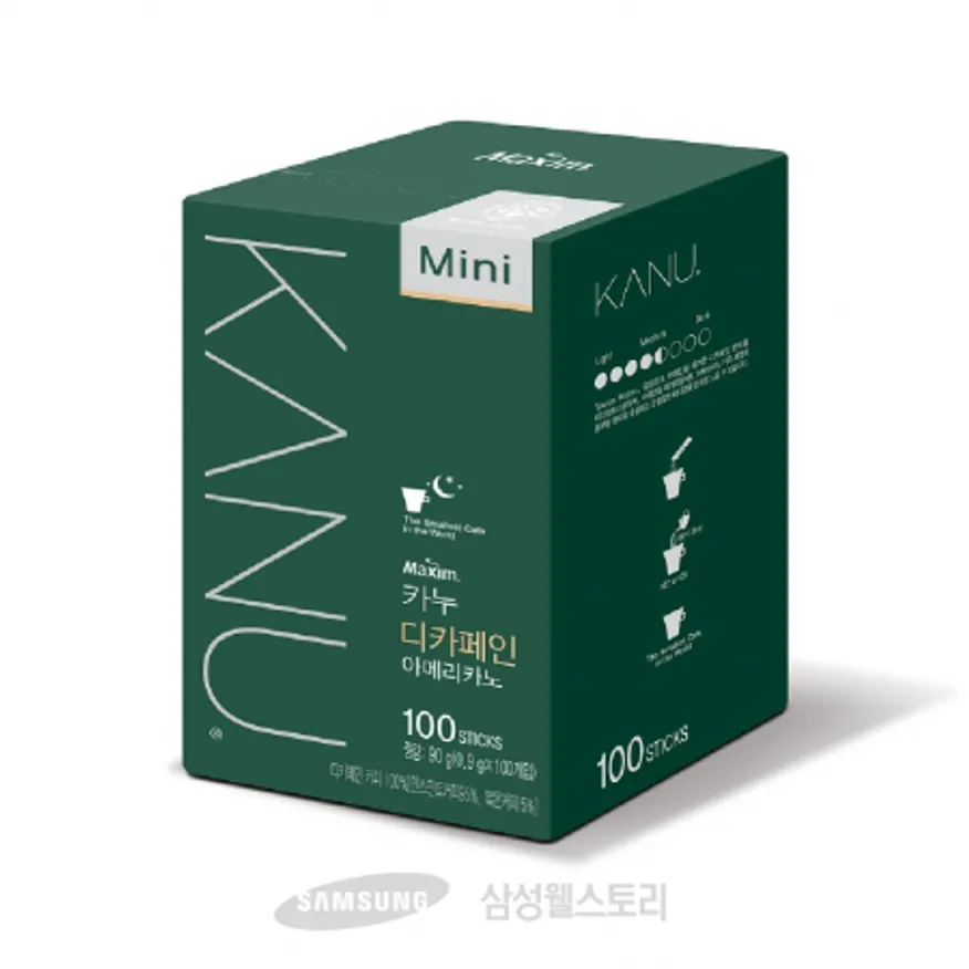 (16:30마감)디카페인(동서/90G(0.9G*100EA)/PAC/맥심카누미니아메리카노) 이미지