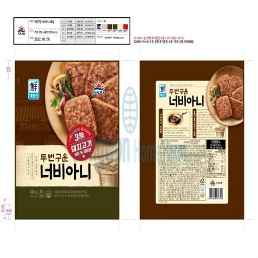 (16:30마감(D) 두번구운너비아니(사조/돈육:국산/냉동/560g)EA 이미지