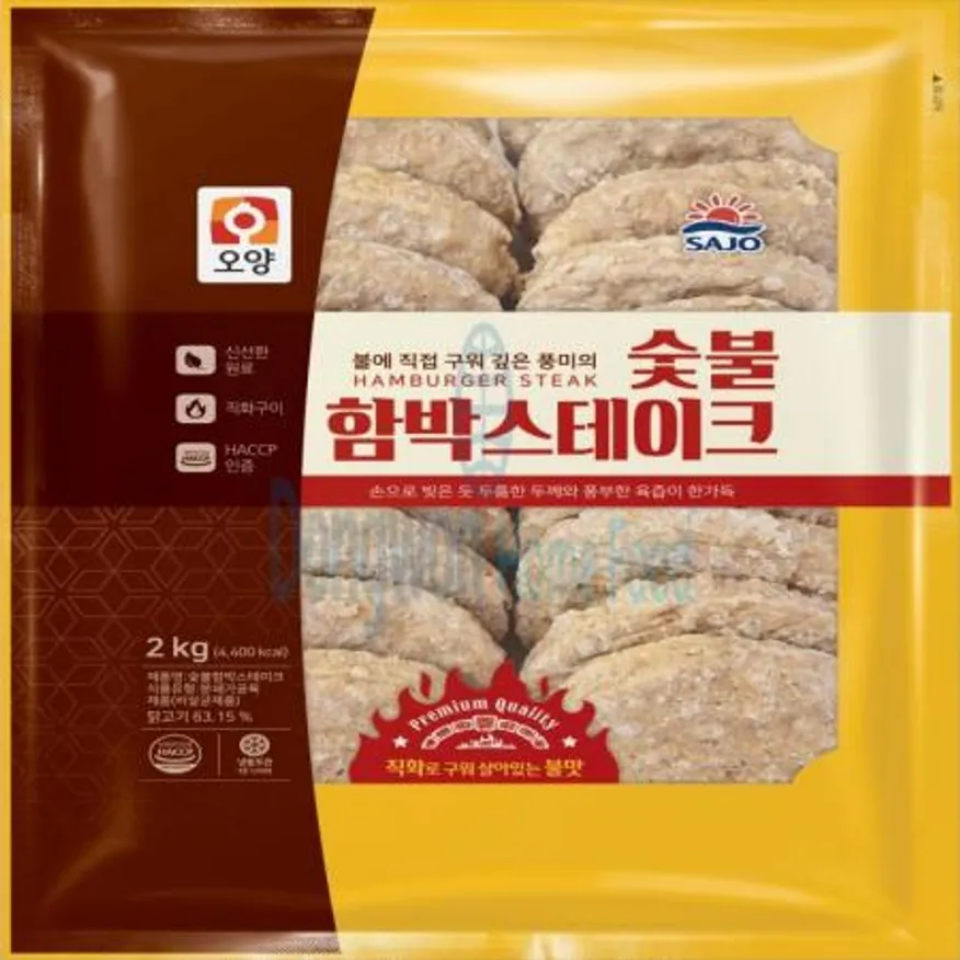 (16:30마감(D) 숯불함박스테이크(사조오양/닭고기:국내산/2kg)EA 이미지