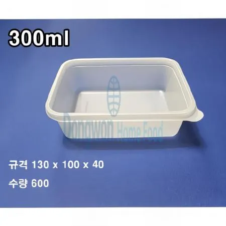 (16:30마감(D) 반죽용기(GP/사각/뚜껑만/13*10cm/PP/흰색/600입)BOX 이미지