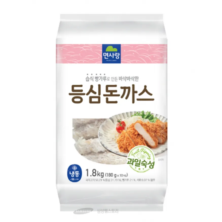 (16:30마감)등심돈가스(면사랑/1.8KG(180G*10EA)/PAC/돈육:국산) 이미지