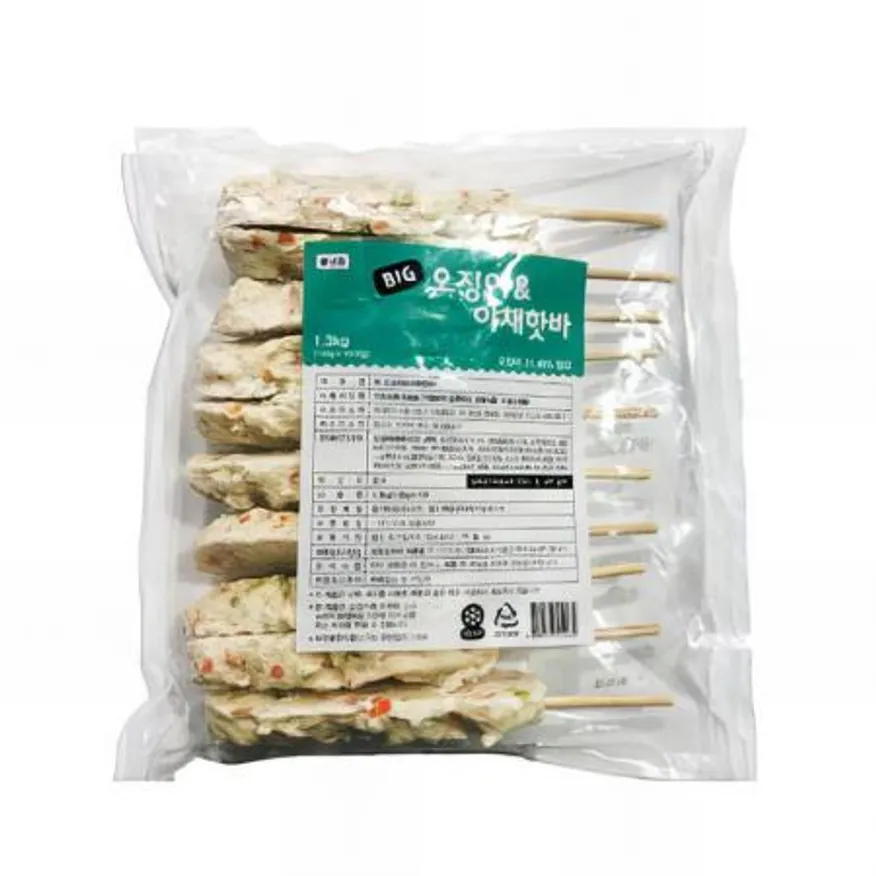 (16:30마감(D) 오징어야채핫바(중국/가토코/1.3kg)EA 이미지