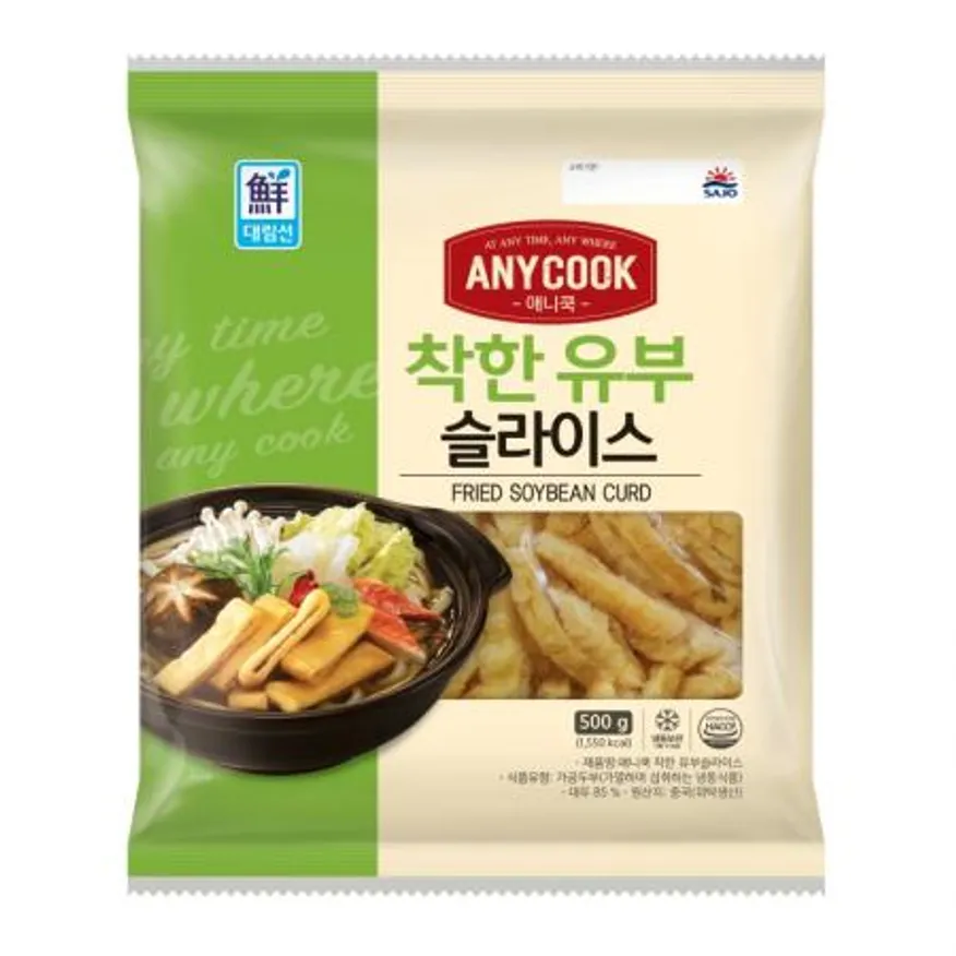 (16:30마감(D) 애니쿡착한유부슬라이스(사조대림/500g)EA 이미지