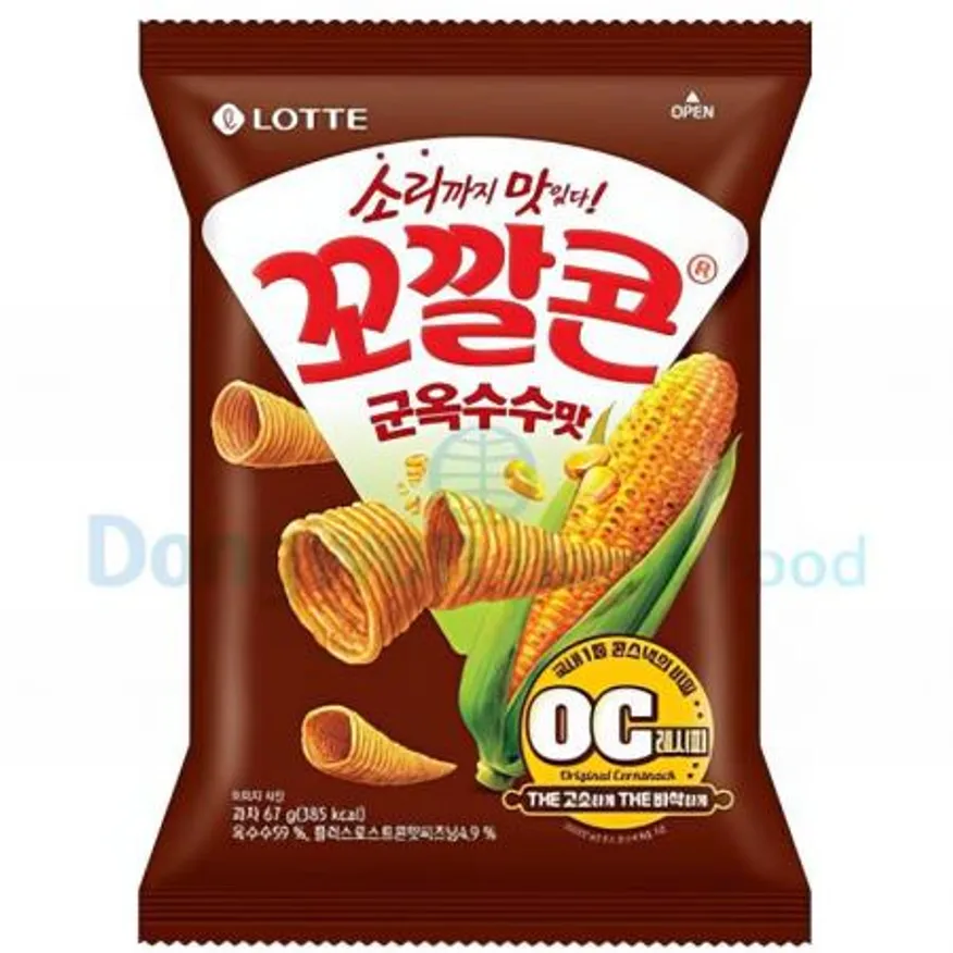 (16:30마감(D) 꼬깔콘(롯데/군옥수수맛/67G*12EA)BOX 이미지