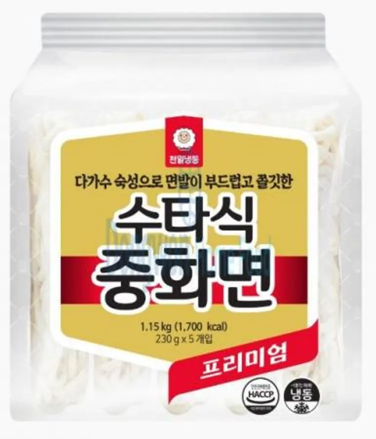 (16:30마감(D) 수타식중화면(천일/냉동/일자면/230G*5입/1.15KG)EA 이미지