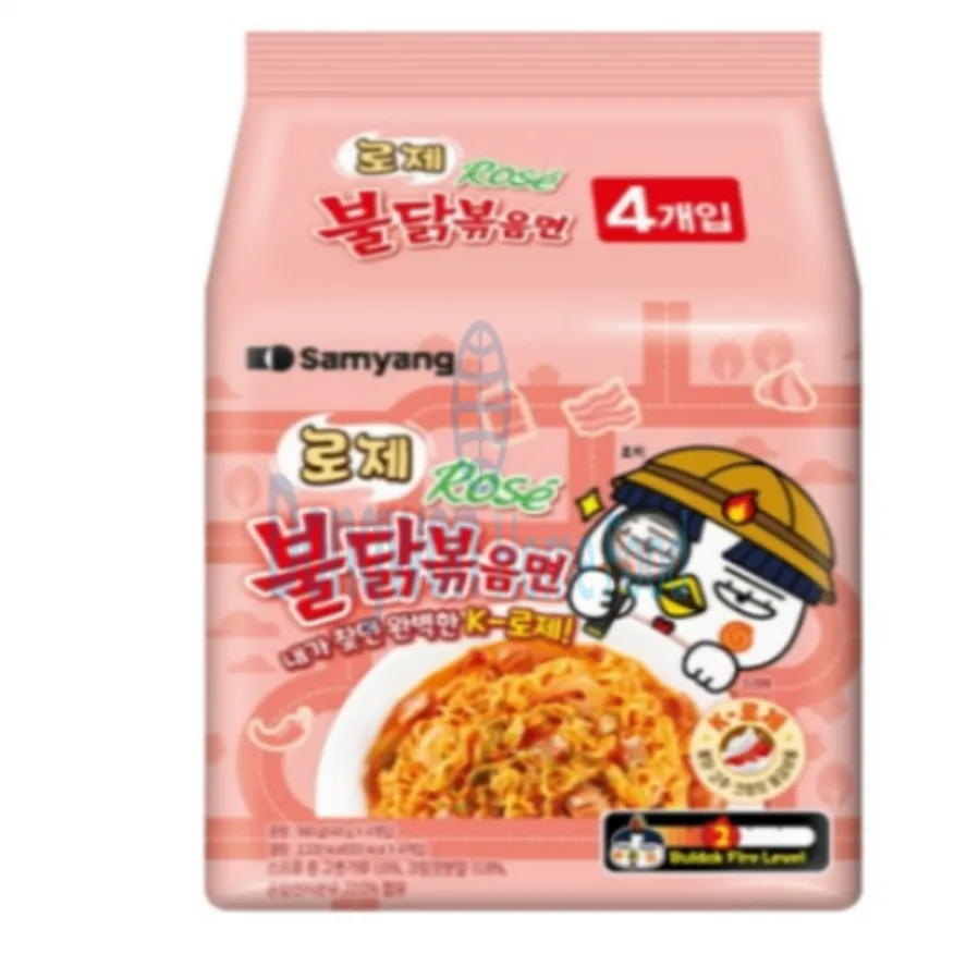 (16:30마감(D) 로제불닭볶음면(삼양/멀티/140g*4입)EA 이미지