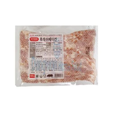 (16:30마감(D) 베이컨(에쓰푸드/냉동/돼지고기:외국산/1kg)EA 이미지