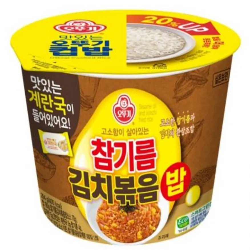 (16:30마감(D) 참기름김치볶음밥(오뚜기/컵밥/264G/즉석국포함)EA 이미지