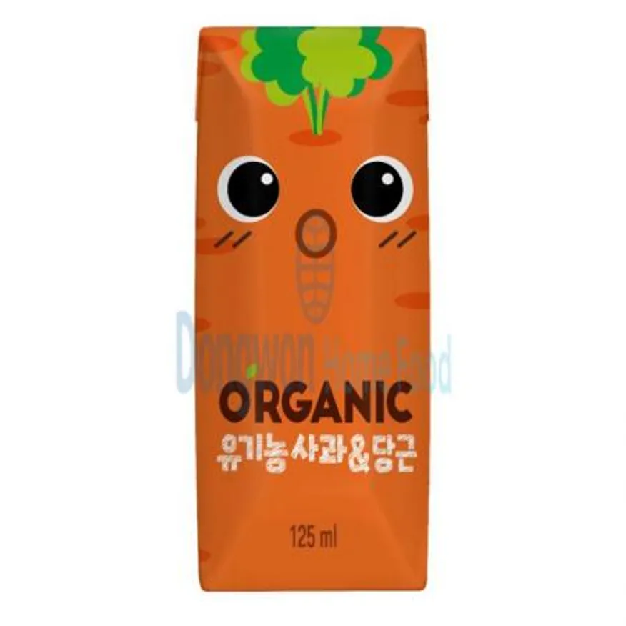 (16:30마감(D) 유기농사과&당근(롯데칠성/크니쁘니/125ML)EA 이미지