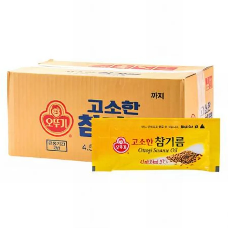 (16:30마감(D) 참기름(일회용/4.5ML*1000/오뚜기)BOX 이미지