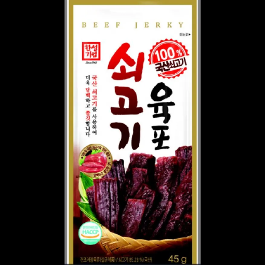 (16:30마감)쇠고기육포(한성기업/45G/PAC/우육:국산) 이미지