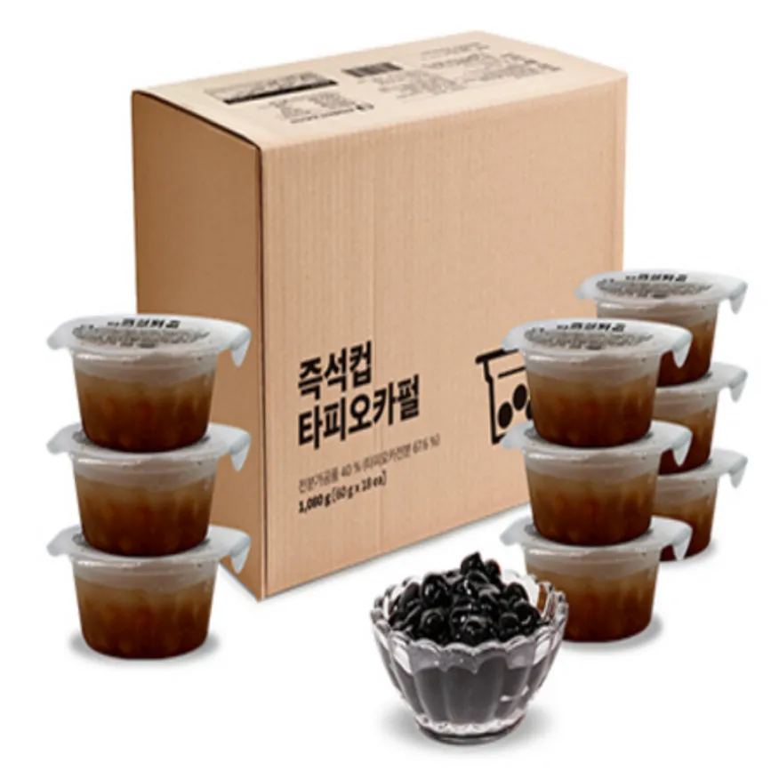 (16:30마감(D) 즉석컵타피오카펄(태향/냉동/60g*18입)BOX 이미지
