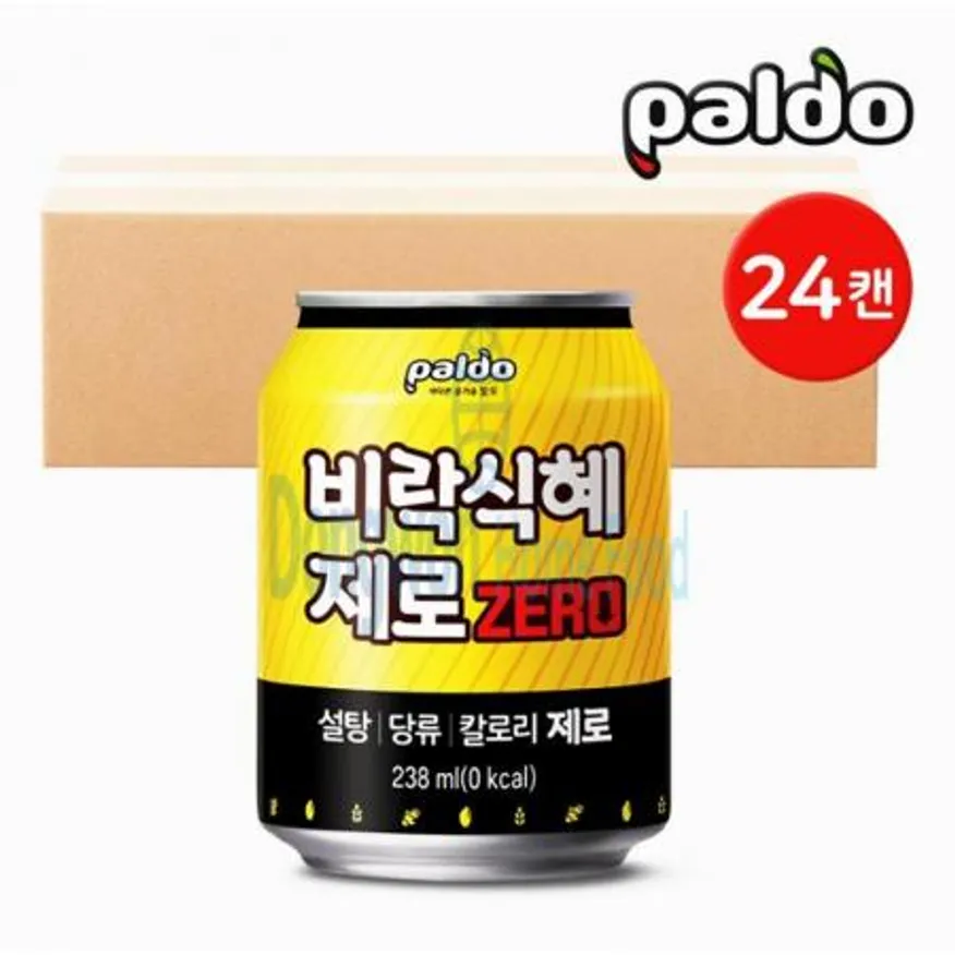(16:30마감(D) 비락식혜제로(팔도/캔/238ML*24입)BOX 이미지