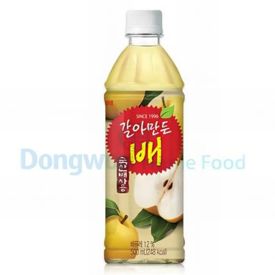 (16:30마감(D) 갈아만든배주스(해태/PET/500ML*24입)BOX 이미지