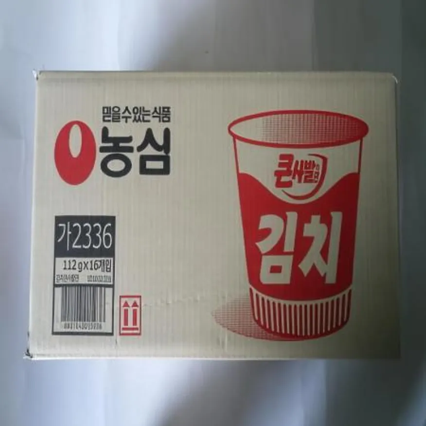 (16:30마감(D) 김치큰사발컵라면(농심/112g*16EA)BOX 이미지