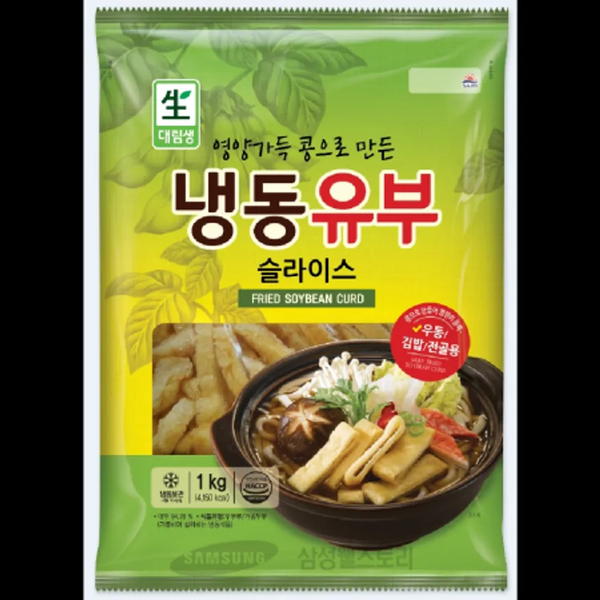 (16:30마감)냉동유부슬라이스(1KG/PAC/대두:외국산/대림) 이미지
