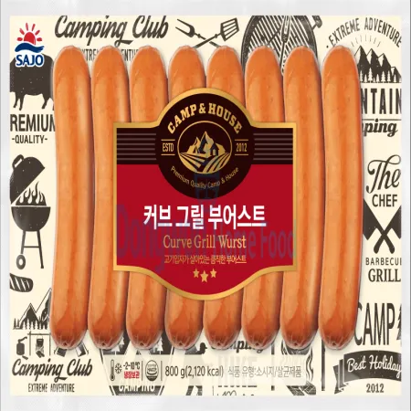 (16:30마감(D) 커브그릴부어스트(사조/돈육:국내산,외국산/냉장/800g)EA 이미지