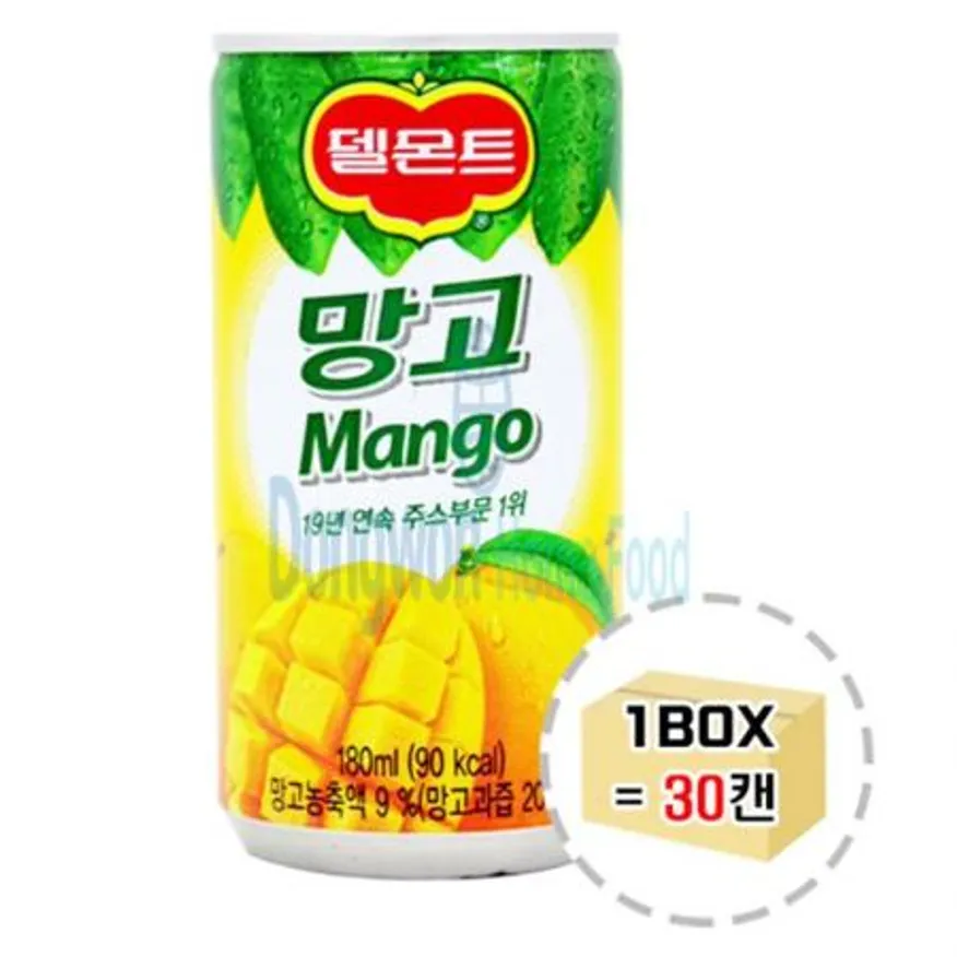 (16:30마감(D) 델몬트망고주스(롯데칠성/180ML*30입)BOX 이미지